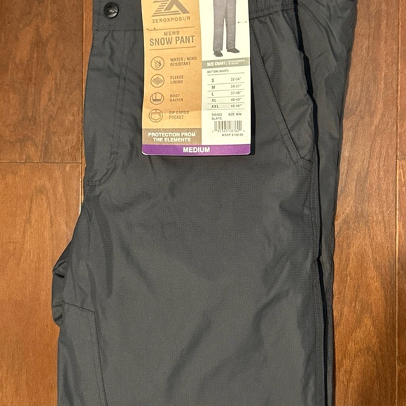 ZeroXposur Gray Performance Pants Streamlined Design men’s medium w34-37 L 32 - Picture 1 of 10